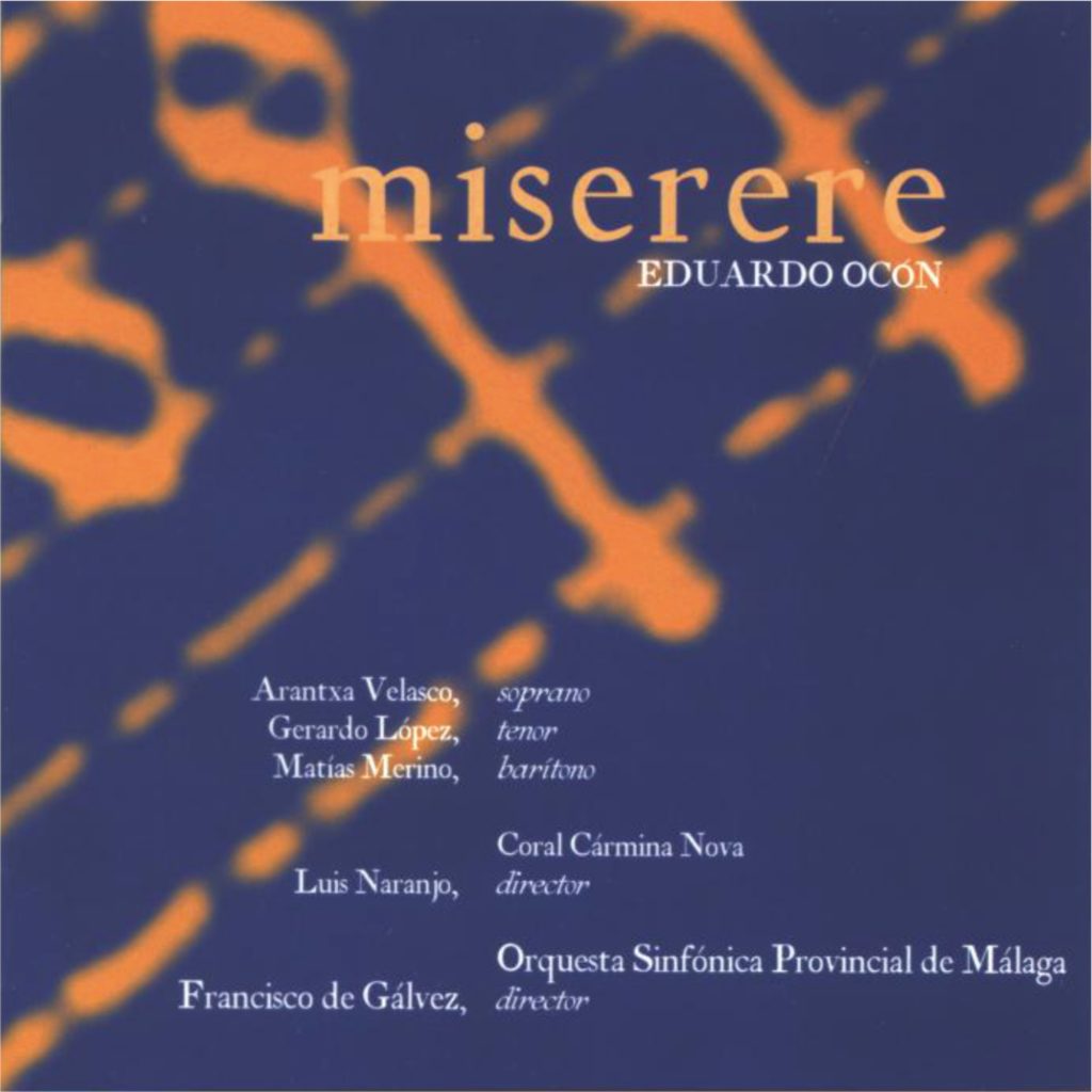 ORQUESTA SINFÓNICA PROV DE MÁLAGA MISERERE EDUARDO OCON CD028T